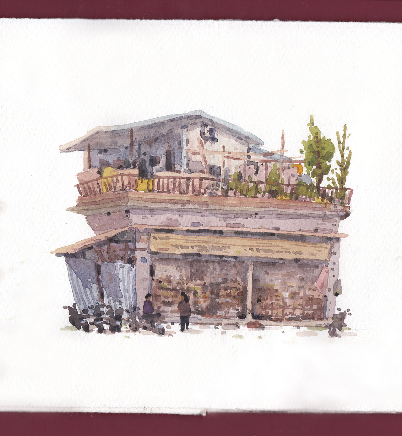 『画本系列』-我的第48本画本-建筑系列长卷