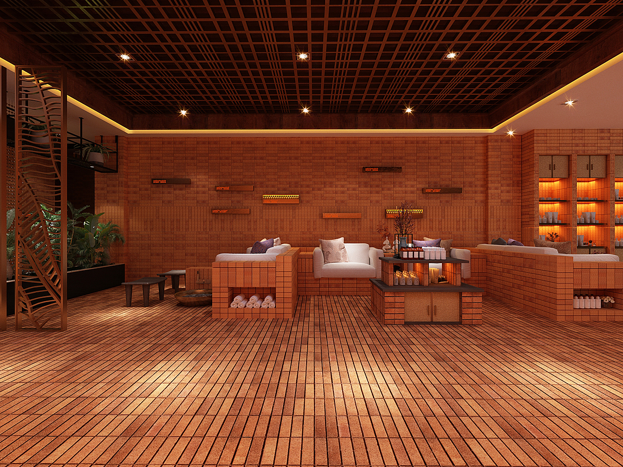 银川装修公司|银川足浴店装修设计效果图