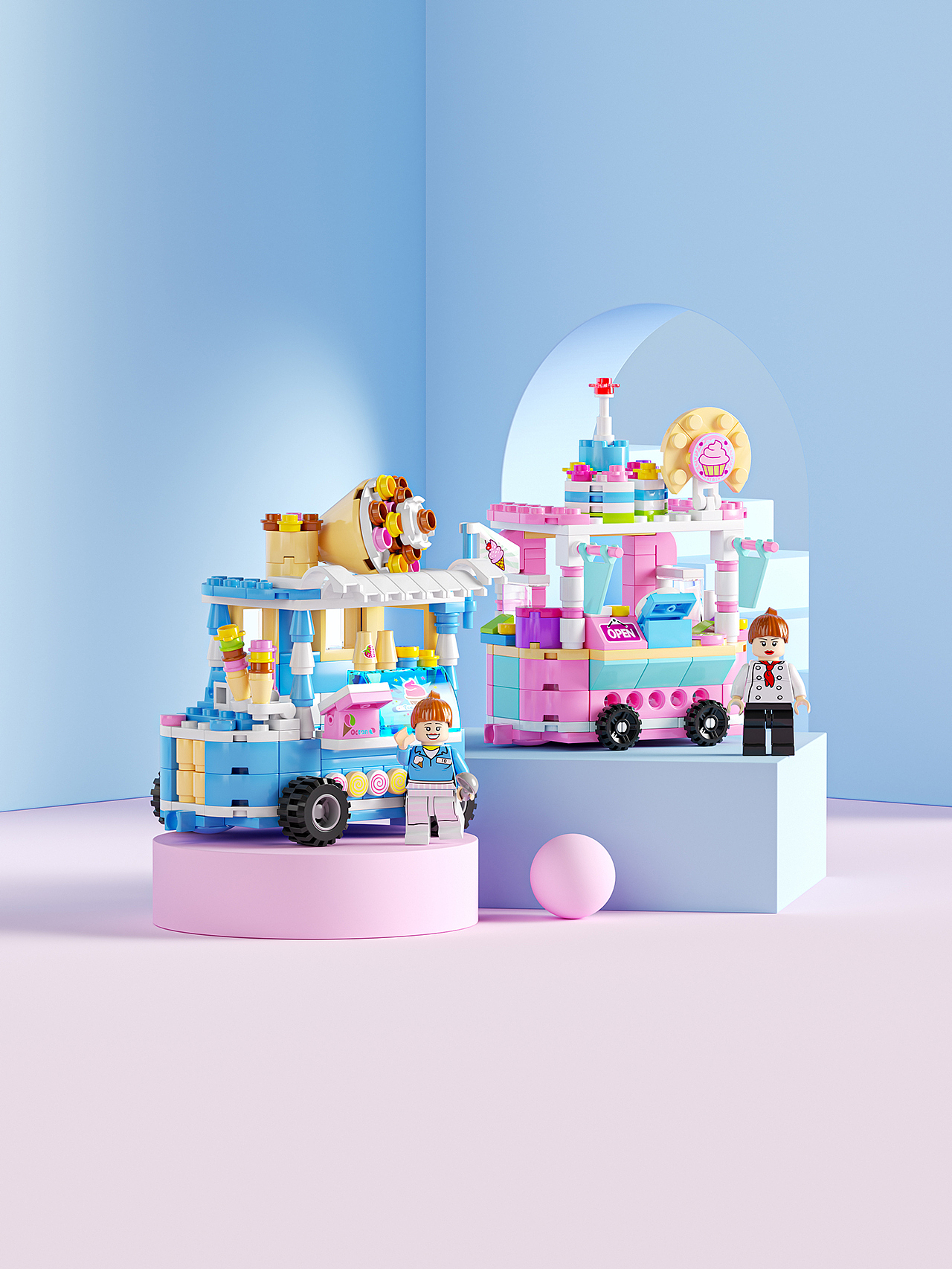 Snack street—积木_小吃街