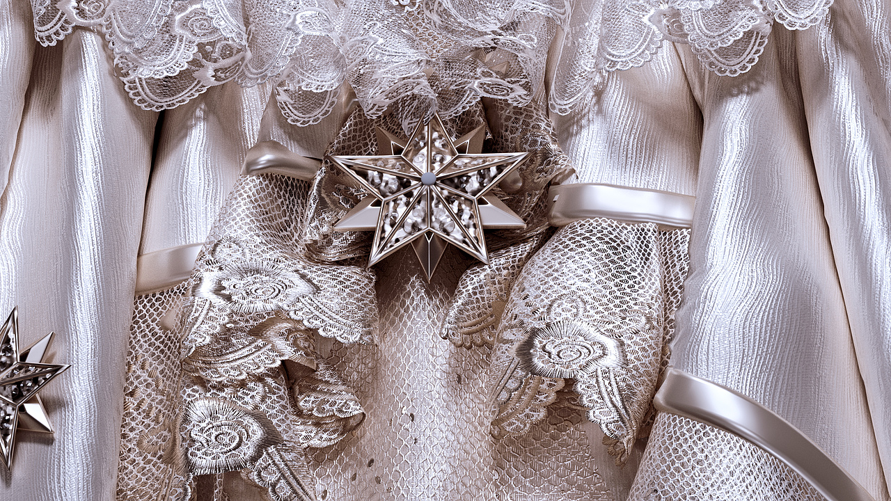 White Wedding Dress（图ZMzY5Nzc3MDMy） - 其他三维 - 站酷设计师觉非Kay20000原创素材 - 站酷ZCOOL