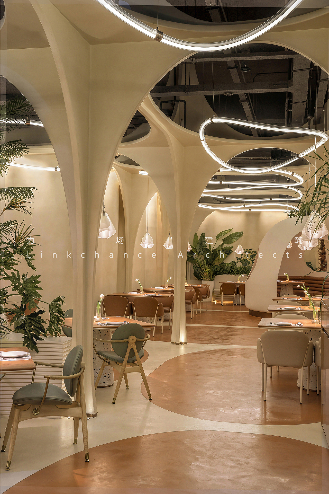 Meet 11花漾餐厅（图ZMzI2NzU1Mzg4） - 酒店餐饮设计 - 站酷设计师力场建筑原创素材 - 站酷ZCOOL