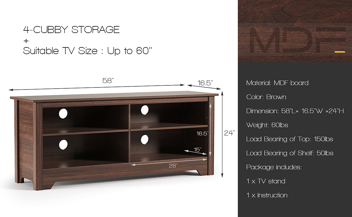 亚马逊跨境电商主图 电视柜 C4D建模 OC渲染