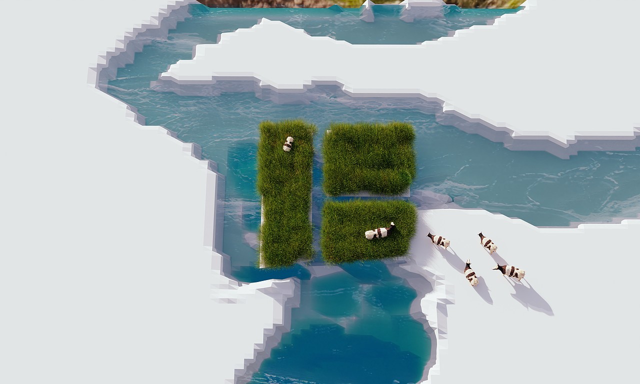 农垦c4d 十周年品牌kv（图ZMzE2MDYzODc2） - 宣传物料 - 站酷设计师喵儿林设计工作室原创素材 - 站酷ZCOOL