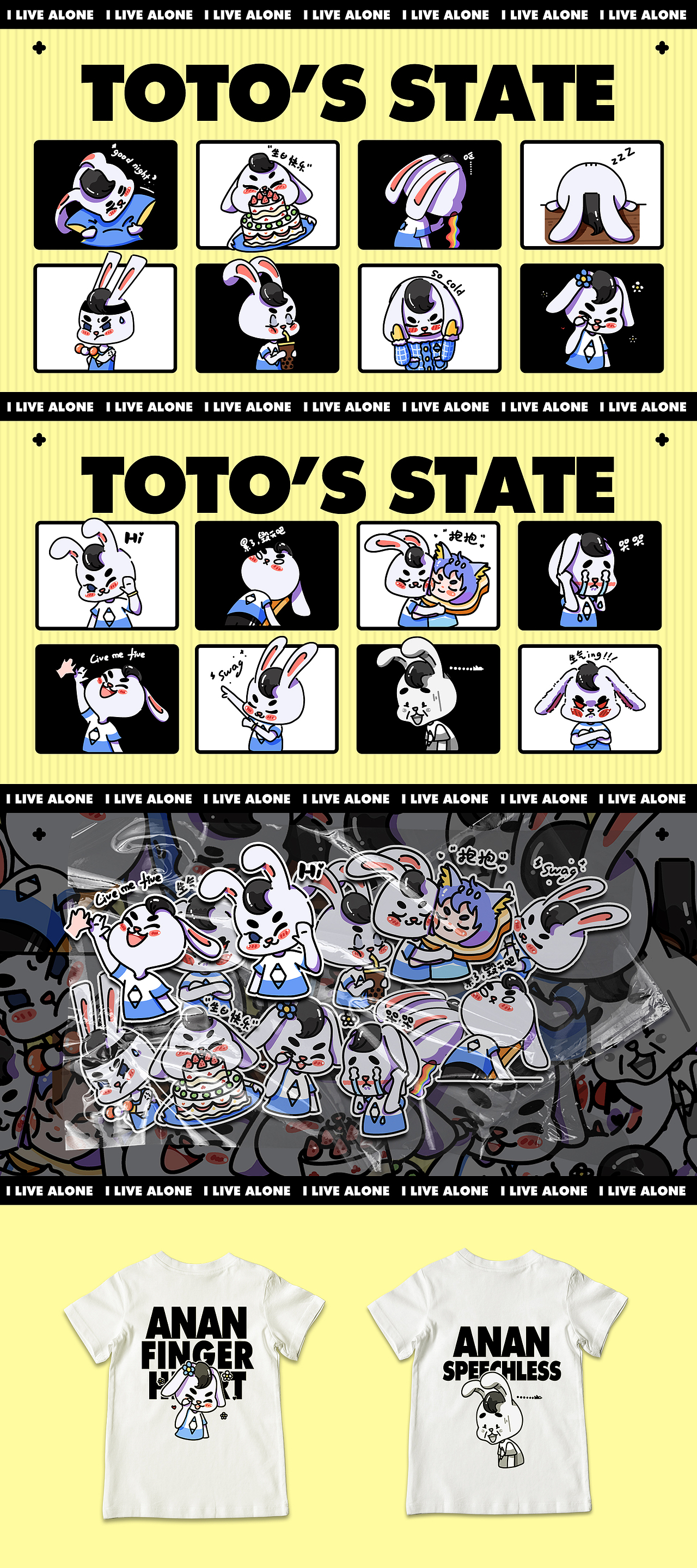 原创IP|安安Anan|小兔子（图ZMzIwNTM1Mjcy） - IP形象 - 站酷设计师偶尔是李无敌原创素材 - 站酷ZCOOL