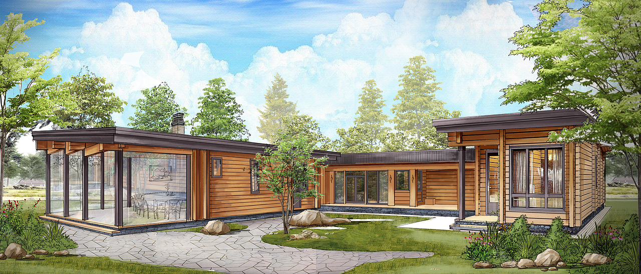 工作日常——建筑外立面设计（图ZMzM2OTU5Njg0） - 艺术插画 - 站酷设计师插画师花猫原创素材 - 站酷ZCOOL