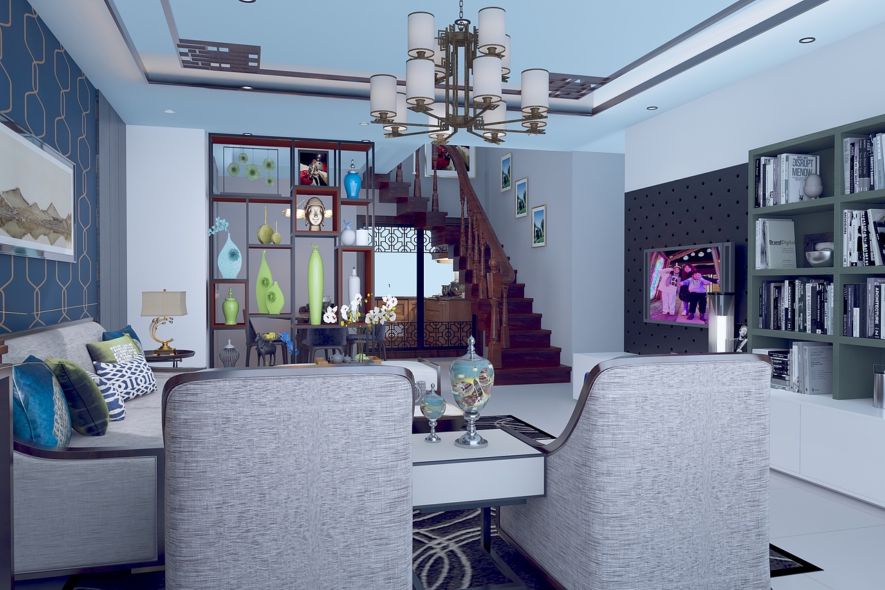 复式楼翻新，新人效果图（图ZMzM3NjI1MDUy） - 建筑/空间 - 站酷设计师坛淵岛主原创素材 - 站酷ZCOOL