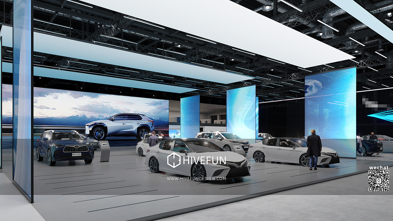 车展创意设计（图ZMzIzNjEyNDEy） - 展陈设计 - 站酷设计师HiveFundesign原创素材 - 站酷ZCOOL