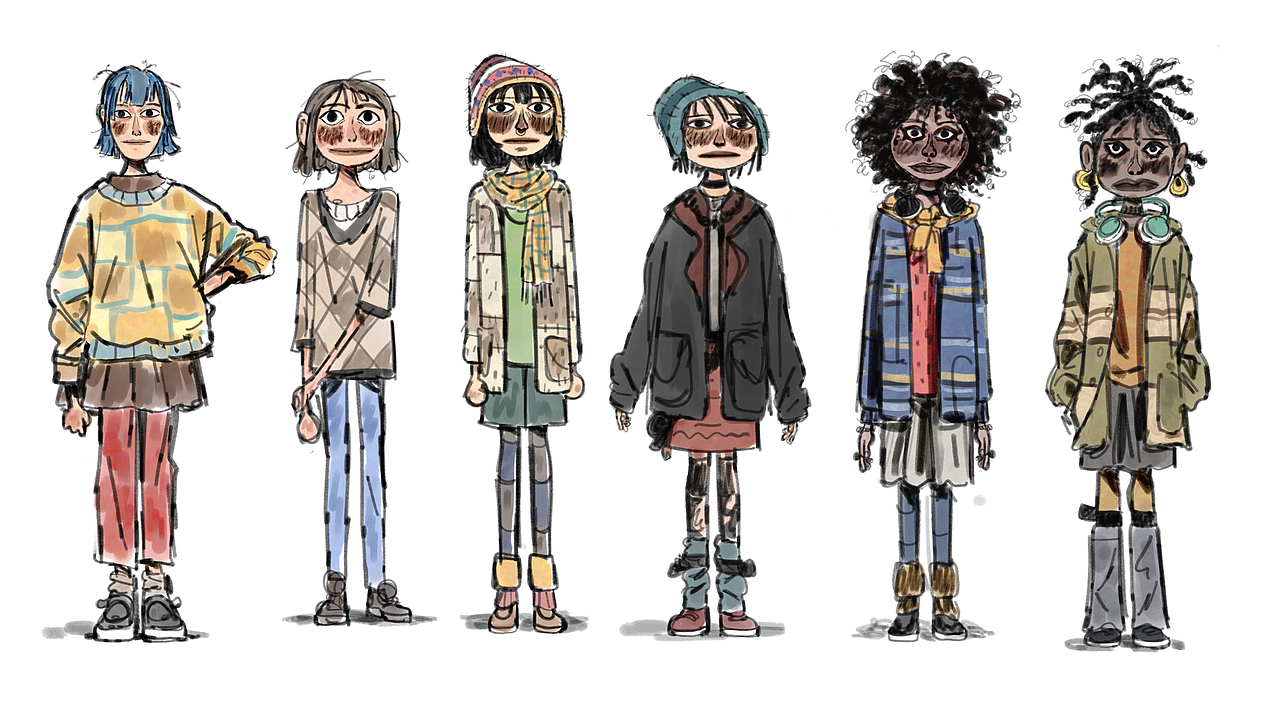 【动画设计手稿】颠倒世界 Flip