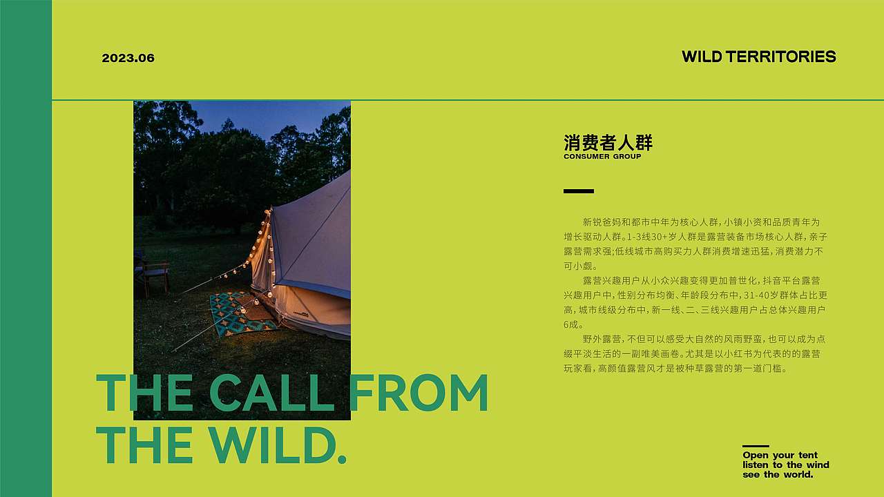 露营品牌提案-野生领土