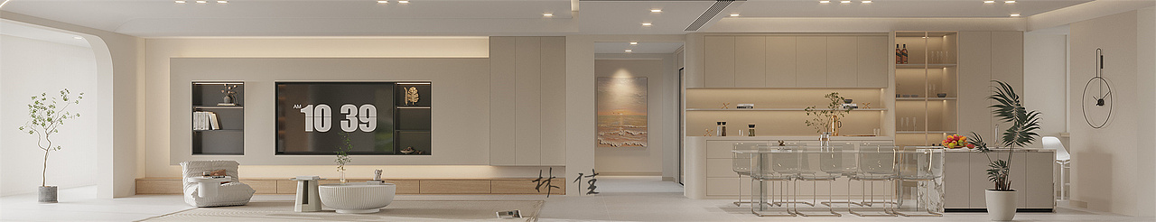 白色系现代极简主义的家||干净又治愈