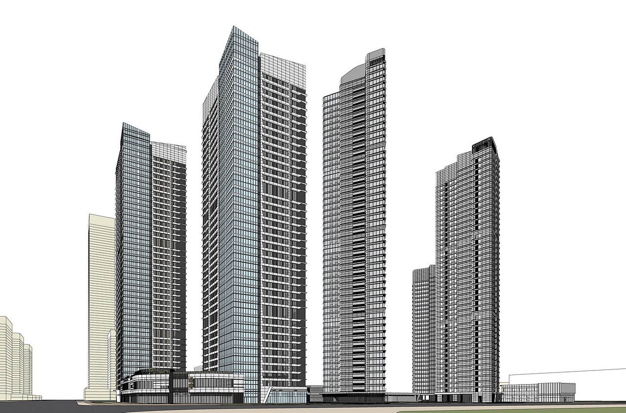 茂之都超高层住宅+公寓SU模型下载（图ZMzAxMDU1MTIw） - 建筑设计 - 站酷设计师素模网原创素材 - 站酷ZCOOL