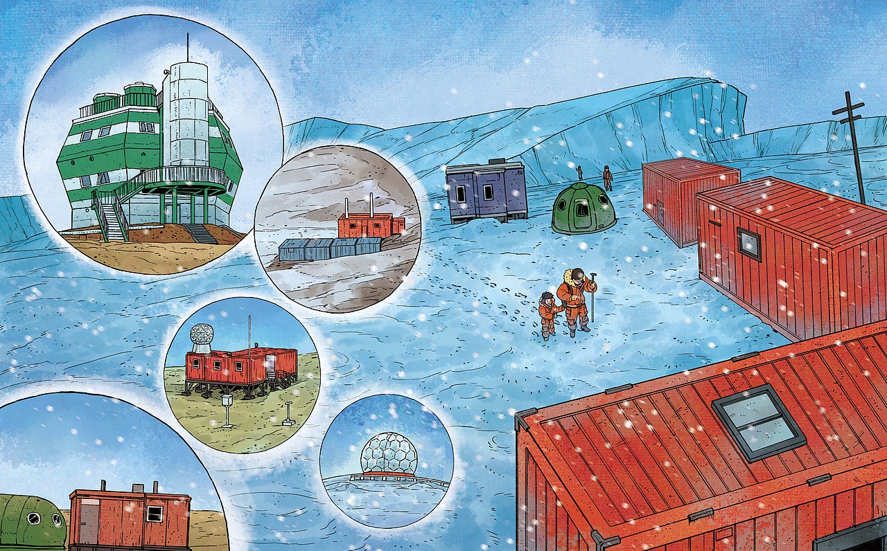 科普绘本《雪龙号，启航！》（图ZMzY3NjA5MzUy） - 绘本 - 站酷设计师BlueGray7原创素材 - 站酷ZCOOL