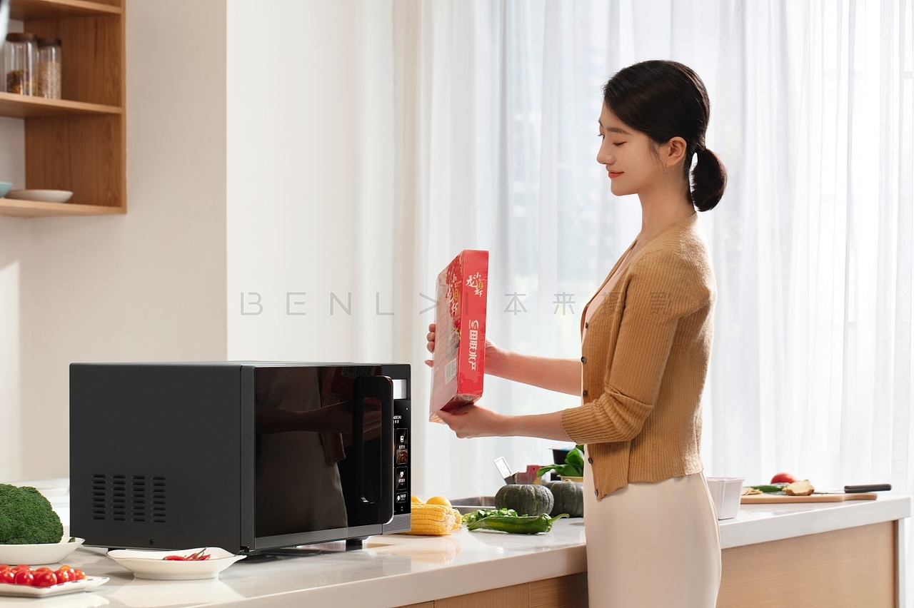 家居产品摄影 厨房产品摄影 微波炉产品摄影 本来摄影