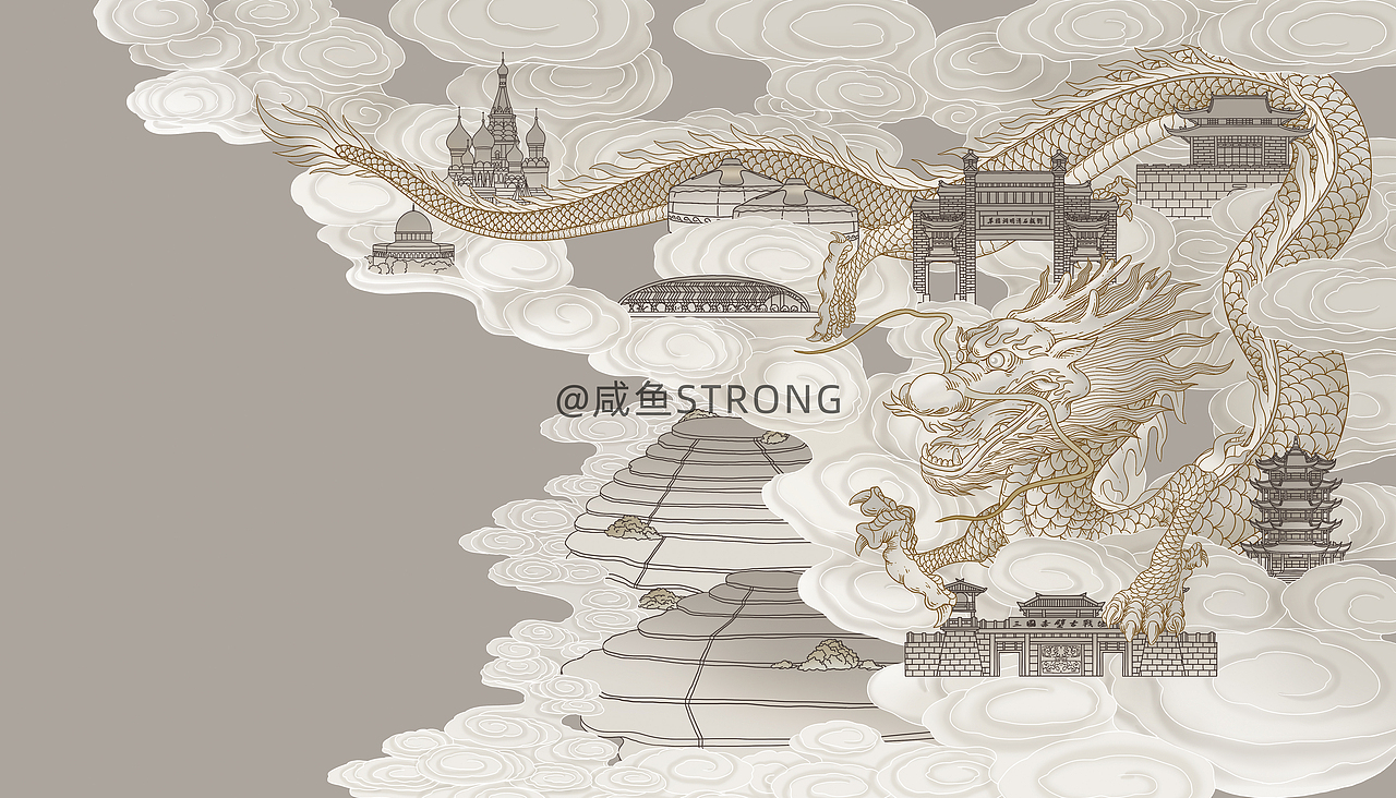 湖北青砖茶包装插画（图ZMzUxOTQ4NjUy） - 商业插画 - 站酷设计师阿茂和花生原创素材 - 站酷ZCOOL