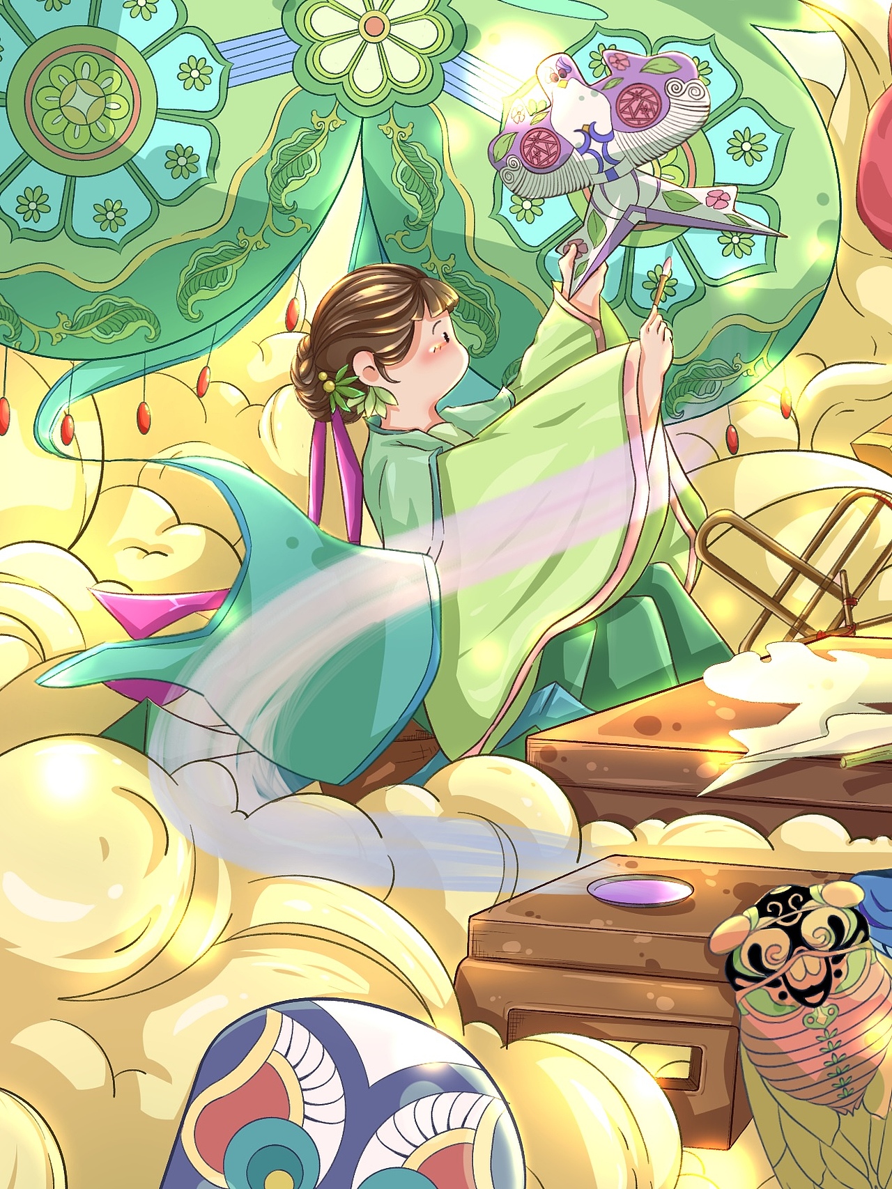 初夏秋冬（图ZMzM3NDUzMDc2） - 商业插画 - 站酷设计师杉小杉原创素材 - 站酷ZCOOL