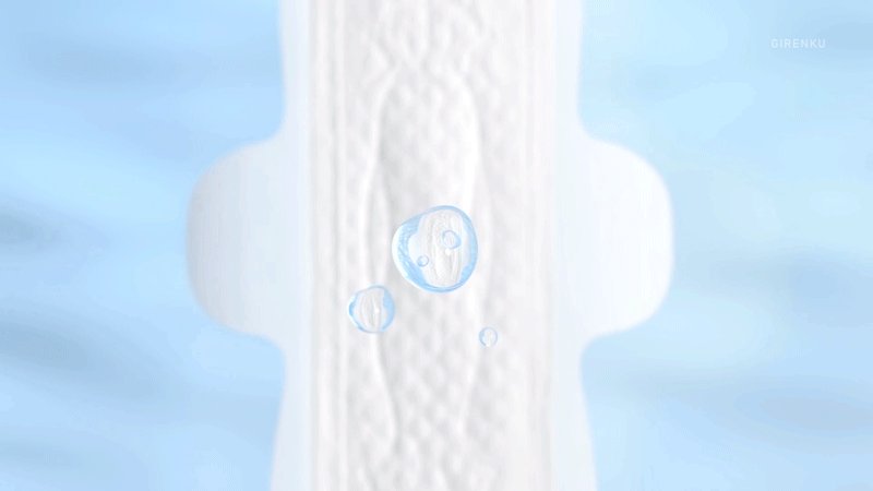 【巨人谷制作 | 淘淘氧棉天山白卫生巾】—大视觉动效