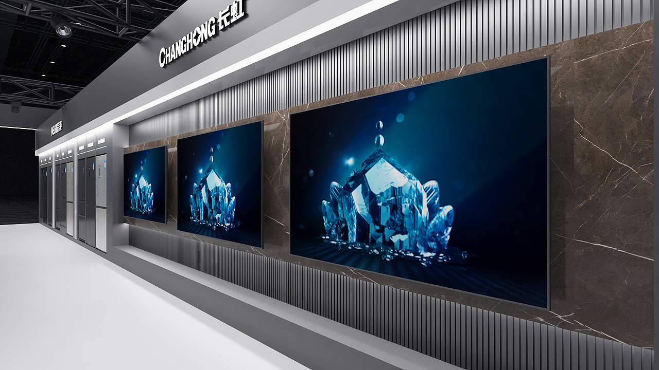 长虹美菱展台（图ZMzYxODU1OTI0） - 场景 - 站酷设计师夜尘月原创素材 - 站酷ZCOOL