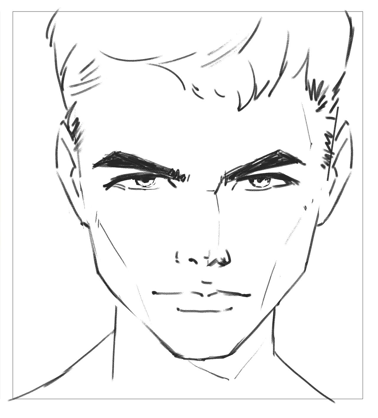 人物速寫 “陪練團”打卡挑戰(zhàn)第17天（圖ZMzM2OTQ4NzA4） - 創(chuàng)作習作 - 站酷設計師酉喵原創(chuàng)素材 - 站酷ZCOOL