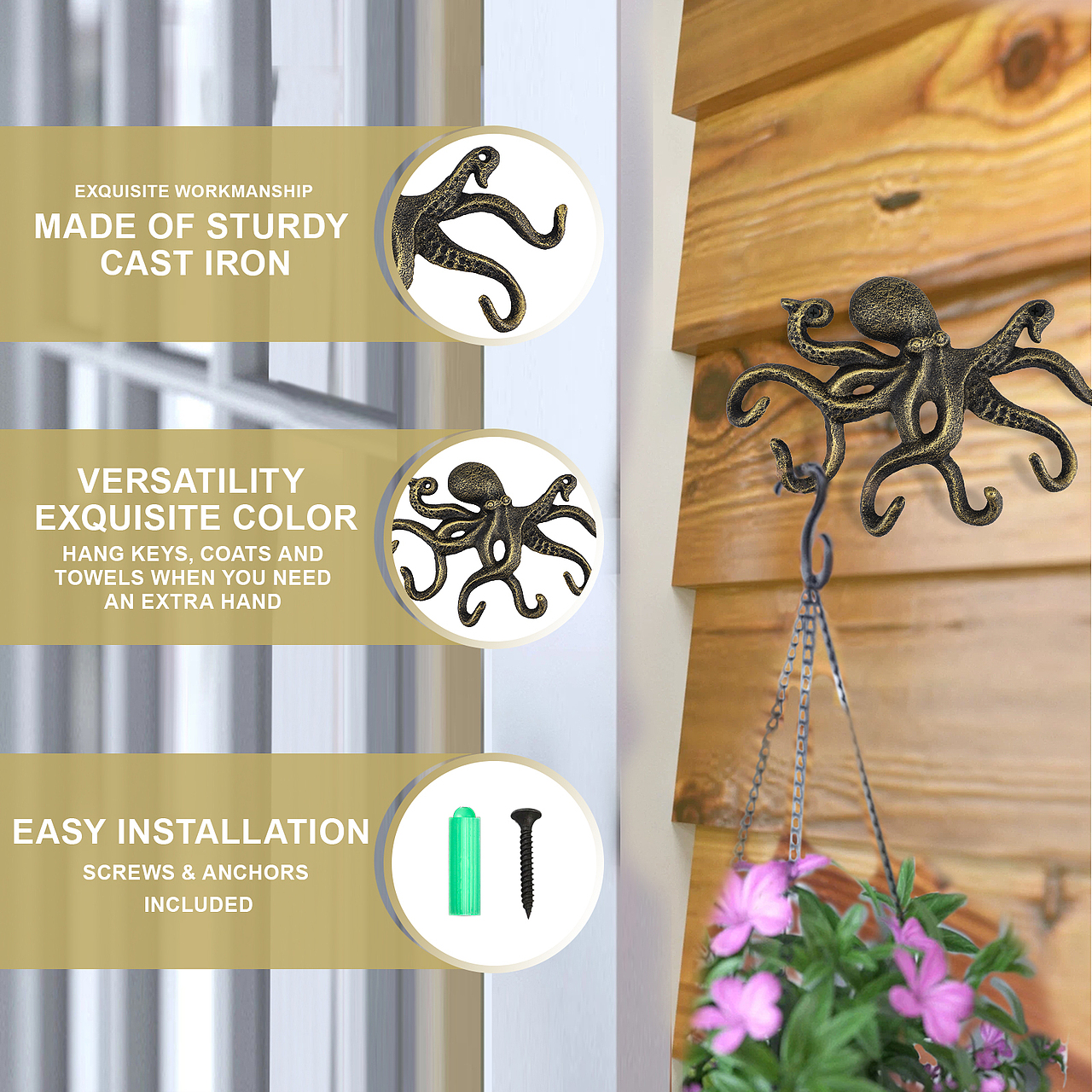 亚马逊主图丨复古壁挂钩