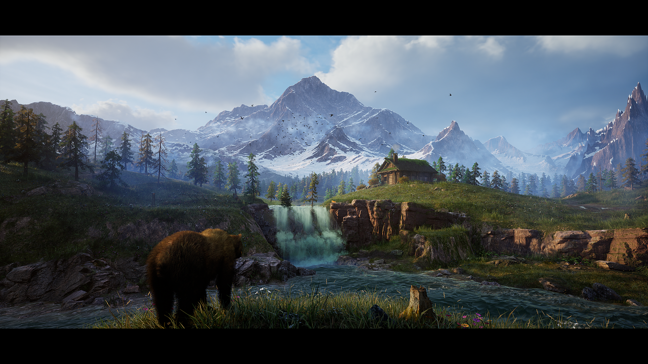 虚幻5制作【林间小屋】CG作品