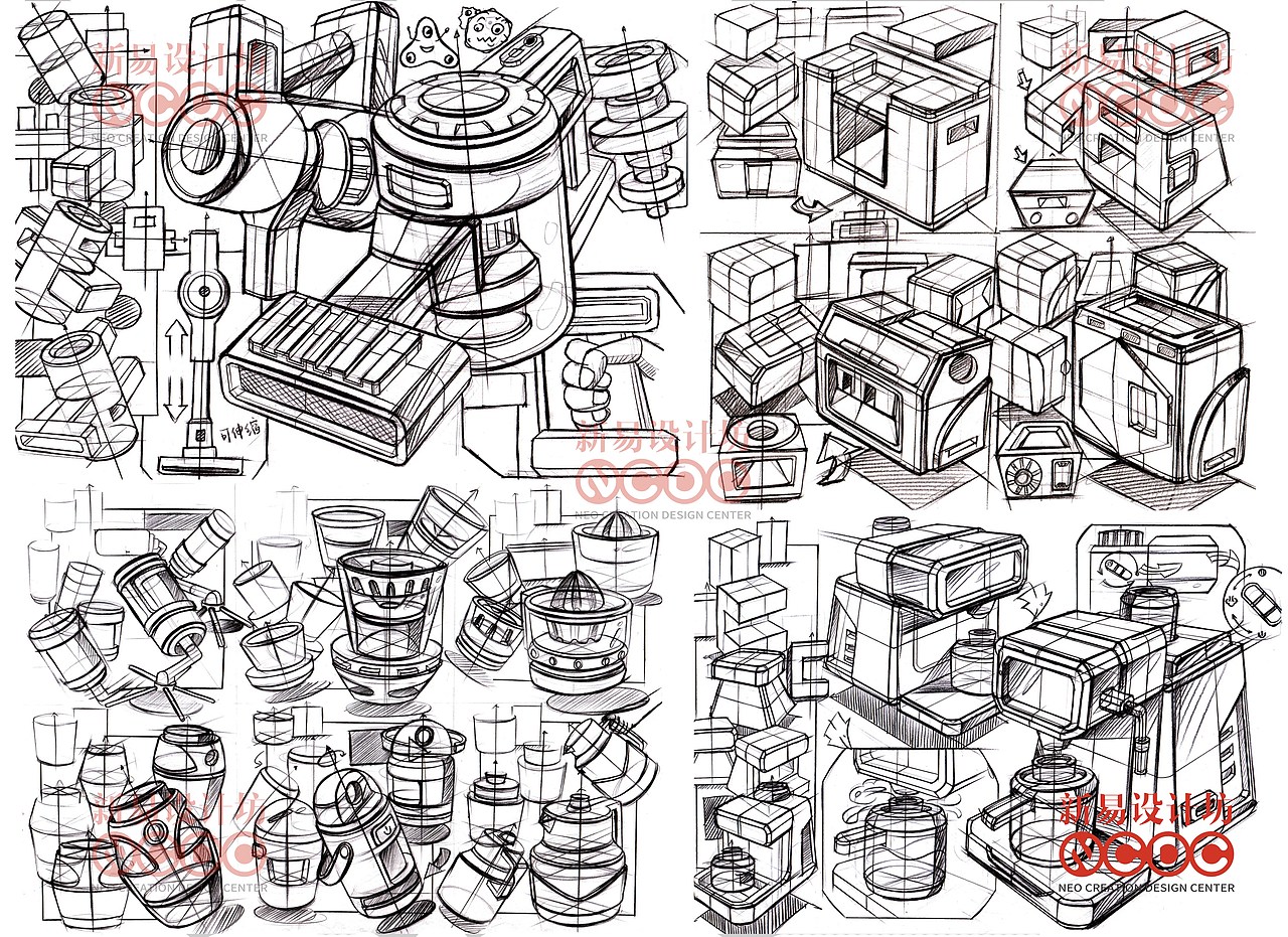 工业设计考研线稿