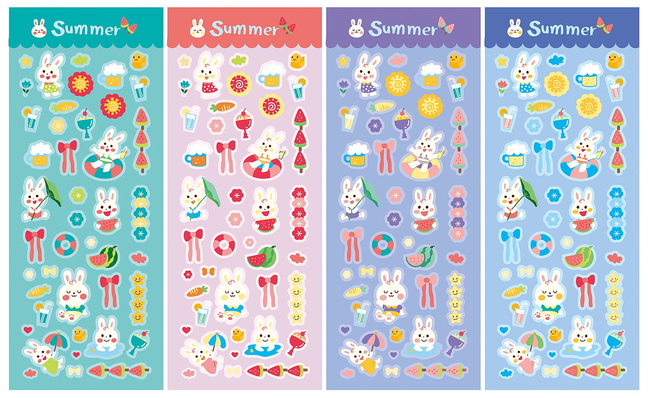 萌系贴纸（图ZMzE3NjI0NTk2） - 儿童插画 - 站酷设计师御小佛爷原创素材 - 站酷ZCOOL