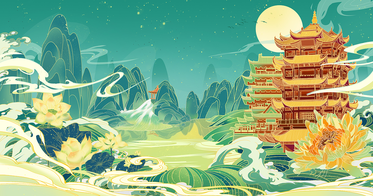 七月武汉（图ZMzQ0NjcwNzMy） - 商业插画 - 站酷设计师二十四立人原创素材 - 站酷ZCOOL