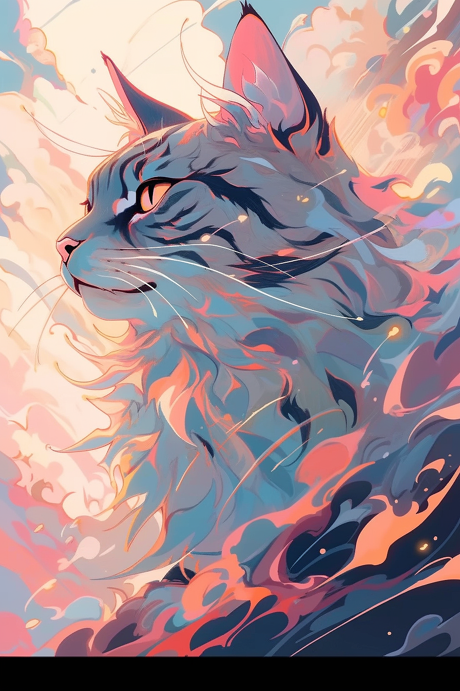 玄幻猫咪插画系列（图ZMzM5MTczNjg0） - 商业插画 - 站酷设计师西瓜不西很瓜原创素材 - 站酷ZCOOL