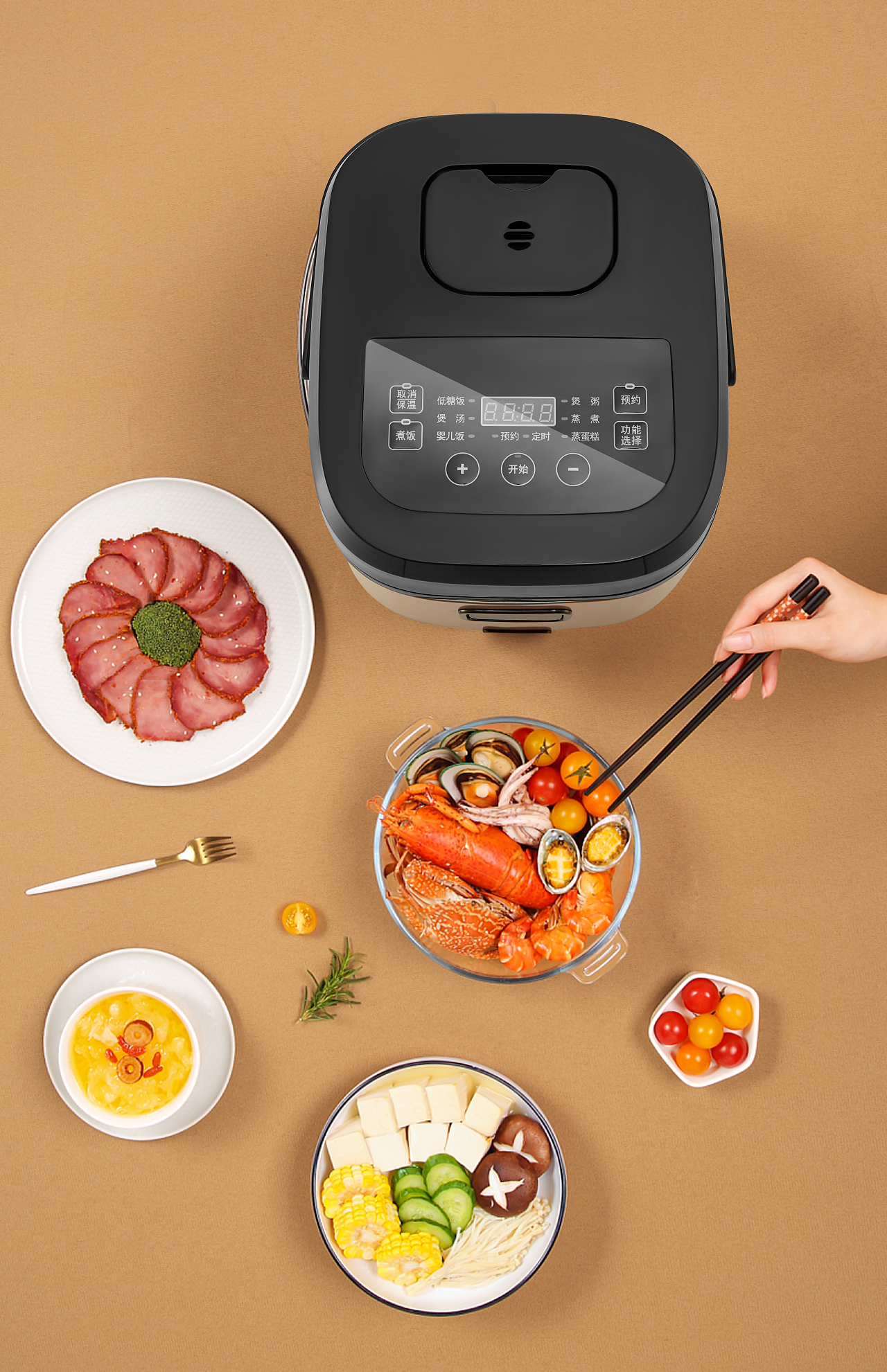 小家电拍摄|便携电饭煲