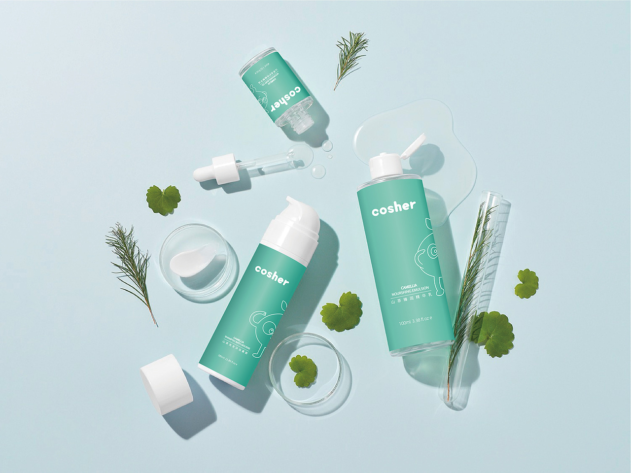 cosher婴幼儿护肤品牌设计（图ZMzExODMzNDA0） - 包装 - 站酷设计师木沁品牌设计原创素材 - 站酷ZCOOL