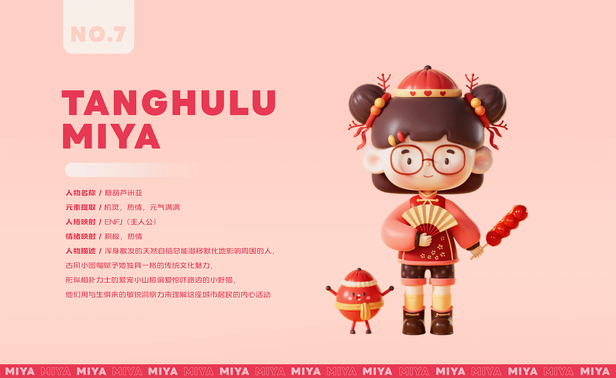 原创IP形象设计 - MIYA的美食研究计划