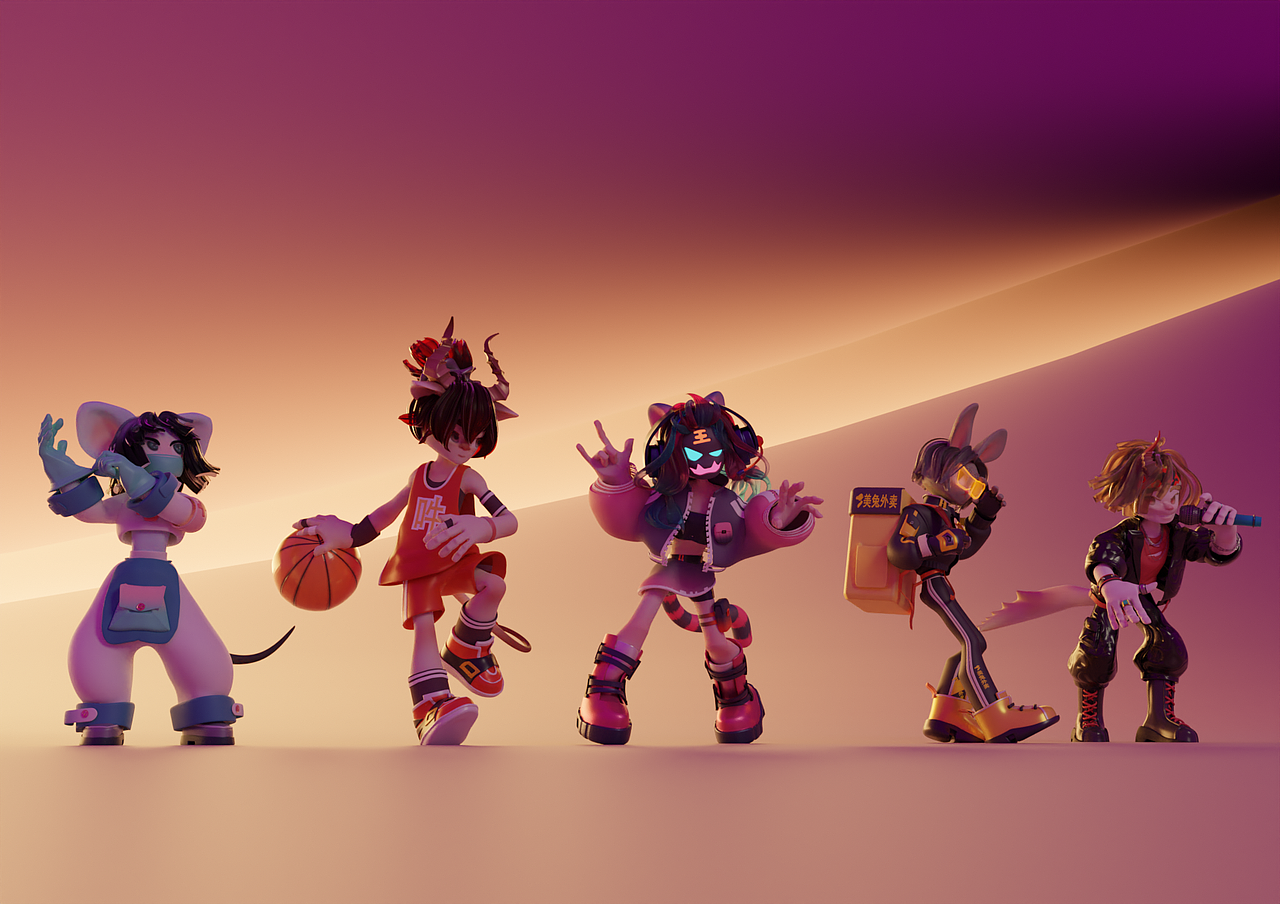 畢設(shè)十二生肖1/3建模（圖ZMzAxODMwODc2） - 人物/生物 - 站酷設(shè)計師小爺我絕版了原創(chuàng)素材 - 站酷ZCOOL