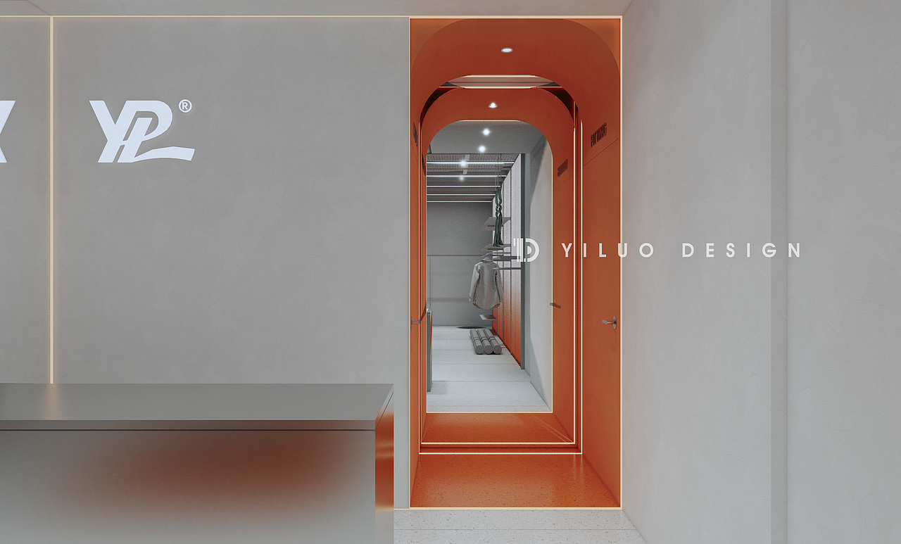 YILUO DESIGN｜YPL运动潮流品牌服饰店铺形象设计（图ZMzYxMDU4NTMy） - 商业空间设计 - 站酷设计师一落设计事务所原创素材 - 站酷ZCOOL