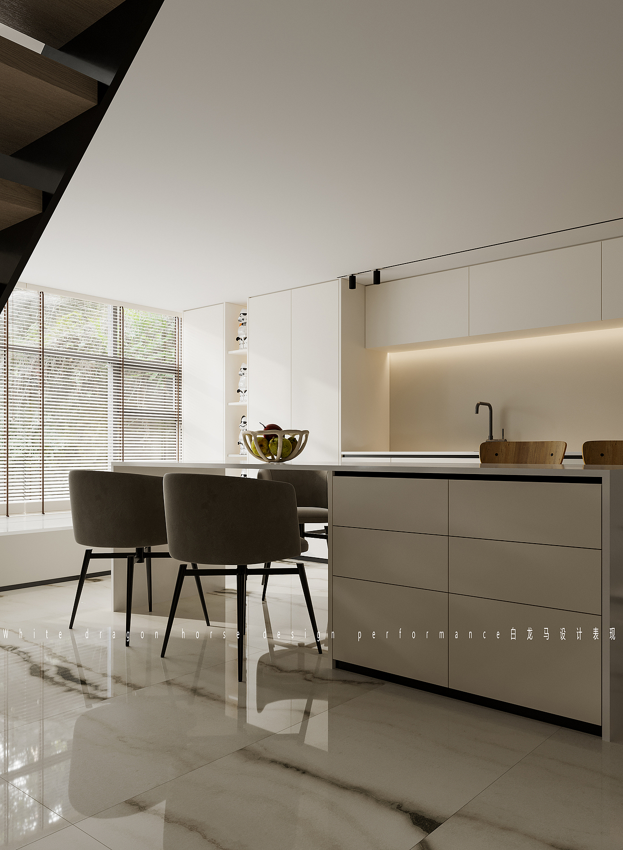 现代极简—白龙马效果图