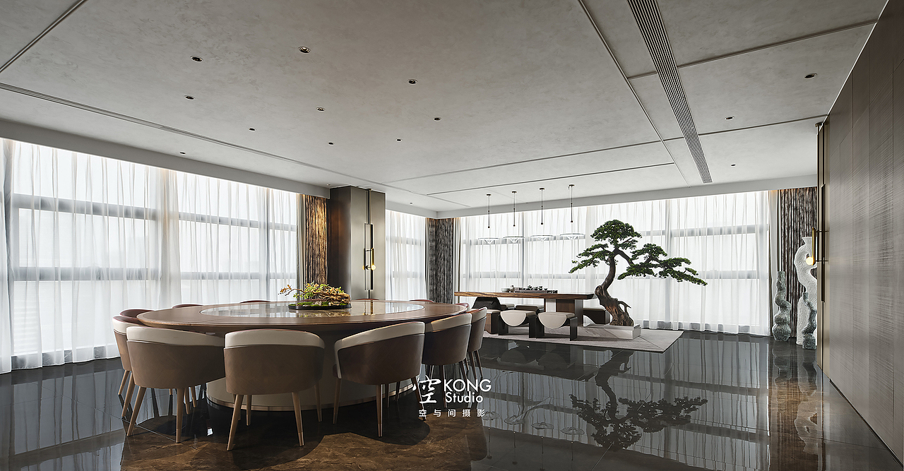 空与间摄影 | 与艺术共生 X 餐饮会所空间