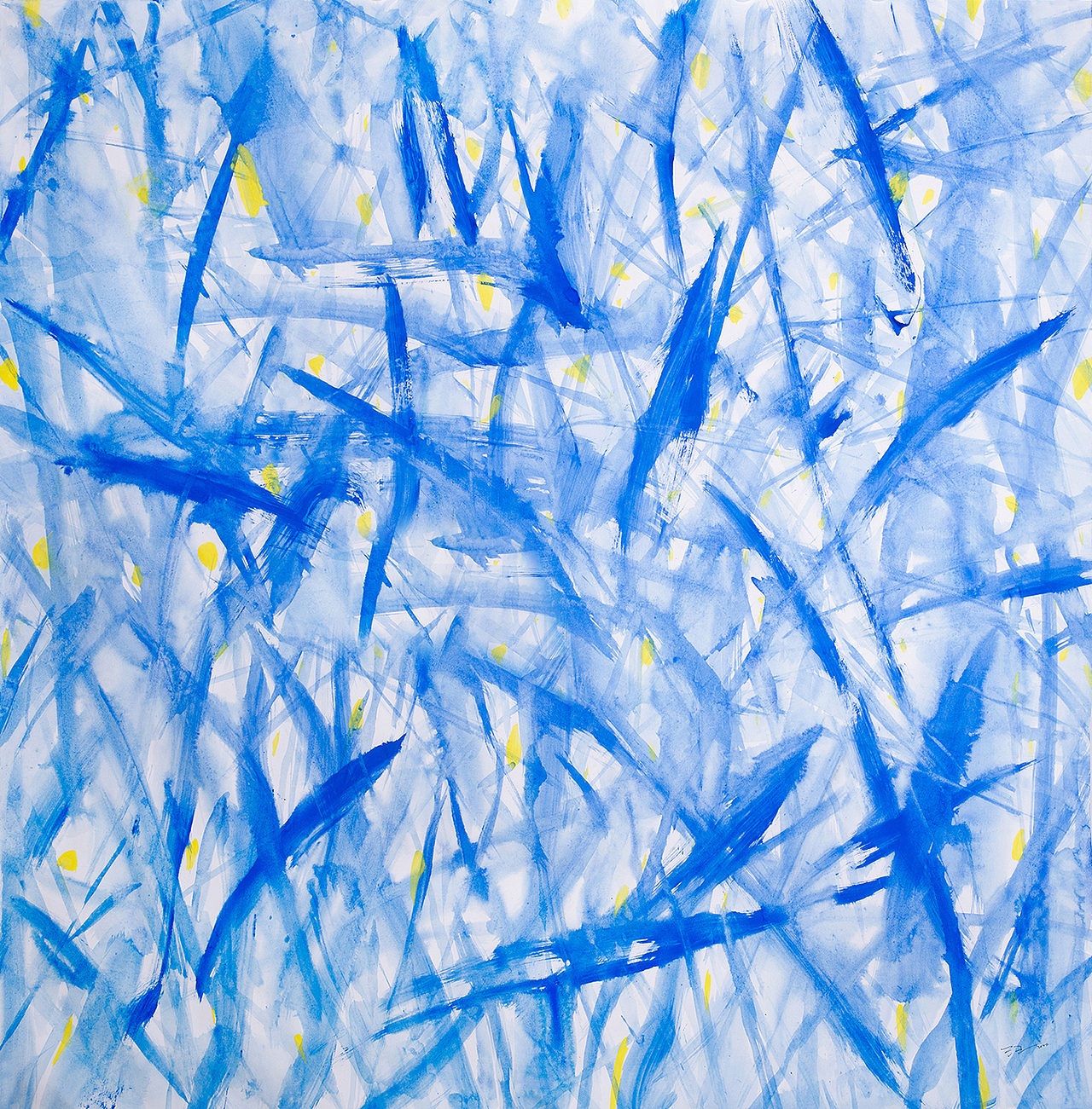 蓝色 裂变
<br>粗犷的笔意,东方精神与西方文明融合,<br><br>映照当代艺术独特的景观,裂变未来蓝色的梦境!<br><br>纸本 设色 95×95200cm 2022 汪流全