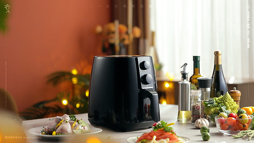 空气炸锅*2 | 电商视频 | ELITE X 光影在线（图ZMjk4MjI5NTQ4） - 短片 - 站酷设计师光影在线摄影原创素材 - 站酷ZCOOL