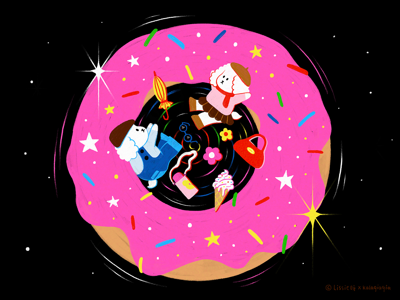 【纯真小狗】关于两只小狗的故事（图ZMzE4ODUwNjY4） - 创作习作 - 站酷设计师Lissie呀原创素材 - 站酷ZCOOL