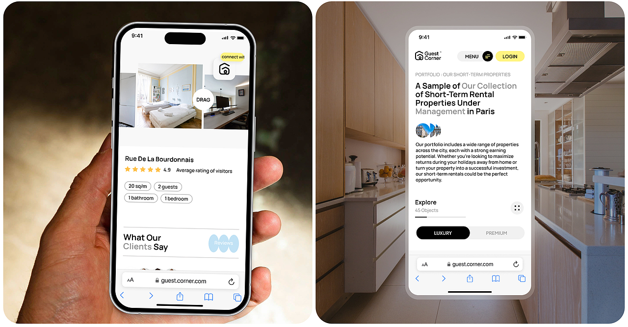 Guest Corner - UI/UX | 物业管理平台