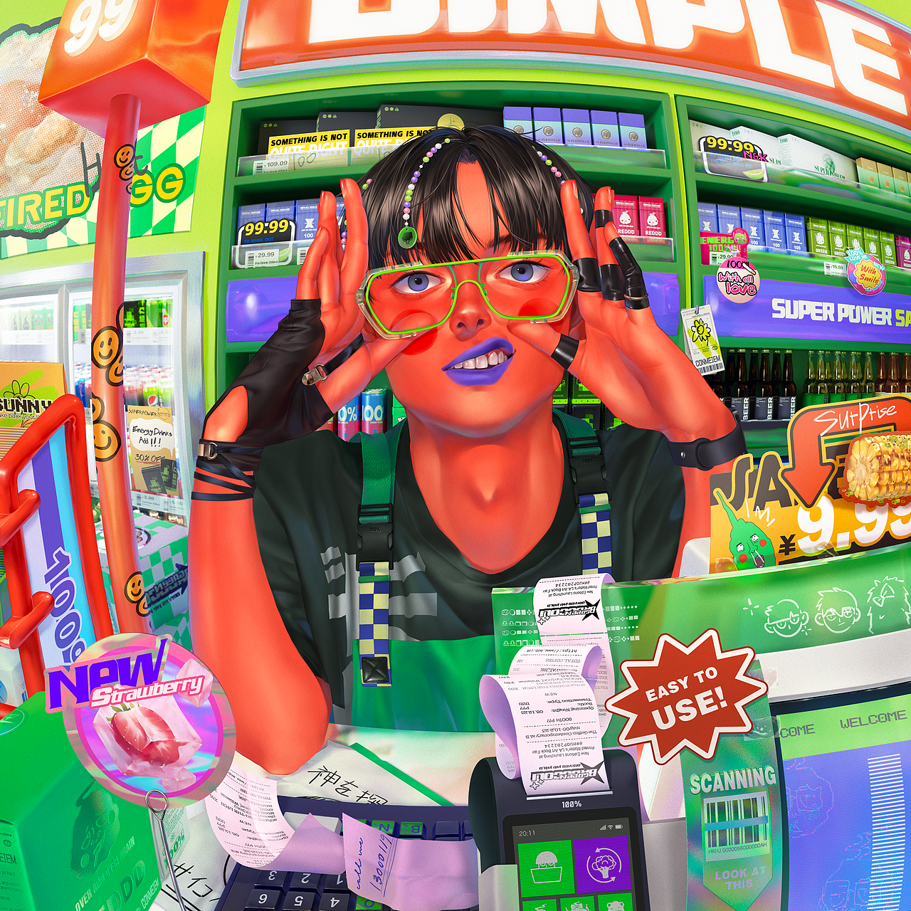 便利店（图ZMzQyMDczNzA4） - 创作习作 - 站酷设计师苏记sss原创素材 - 站酷ZCOOL