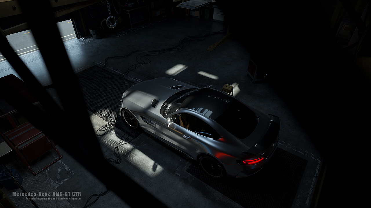 奔驰 AMG GTR 2017 / Cyberpunk2077车库 | 渲染预览（图ZMzIwODQ5NzIw） - 交通工具 - 站酷设计师zzh丶原创素材 - 站酷ZCOOL
