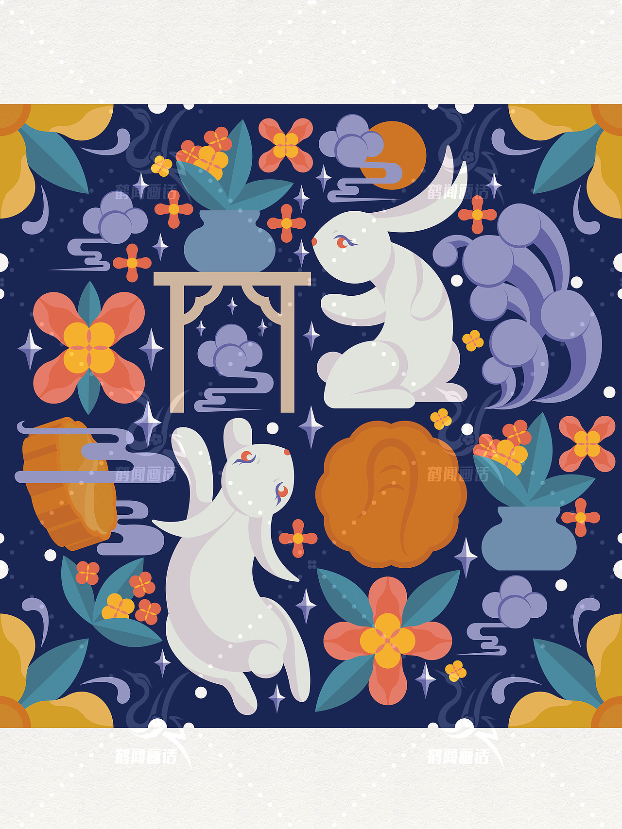秋意小景（图ZMzUxOTQ5Nzg4） - 艺术插画 - 站酷设计师鹤闻画话原创素材 - 站酷ZCOOL
