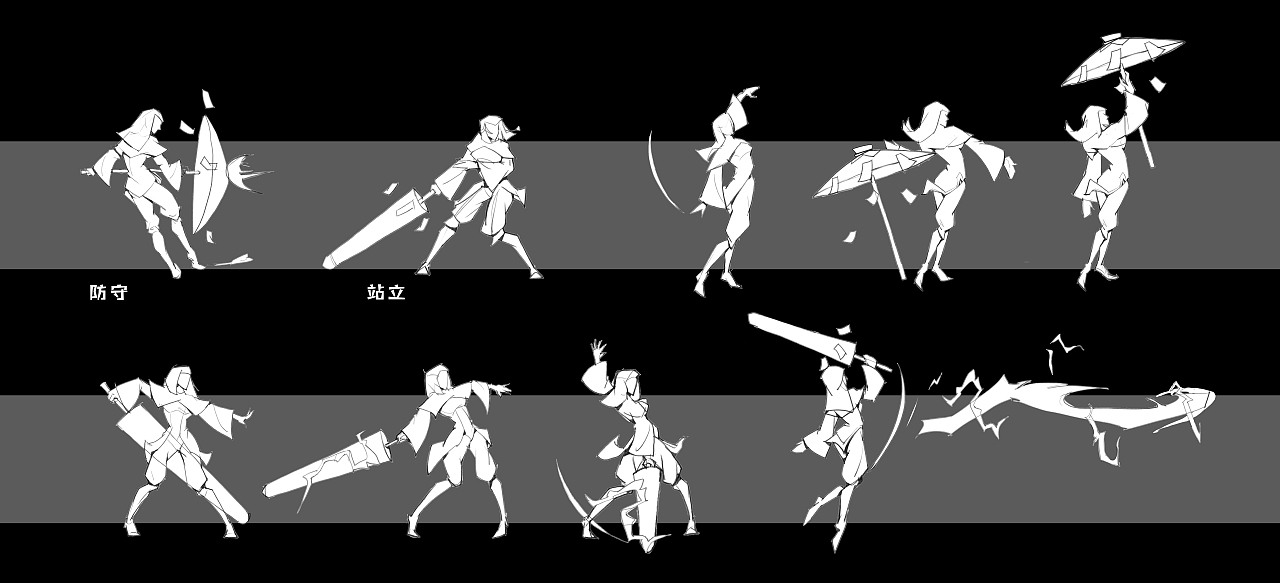 steam独立游戏角色设计——雷霆