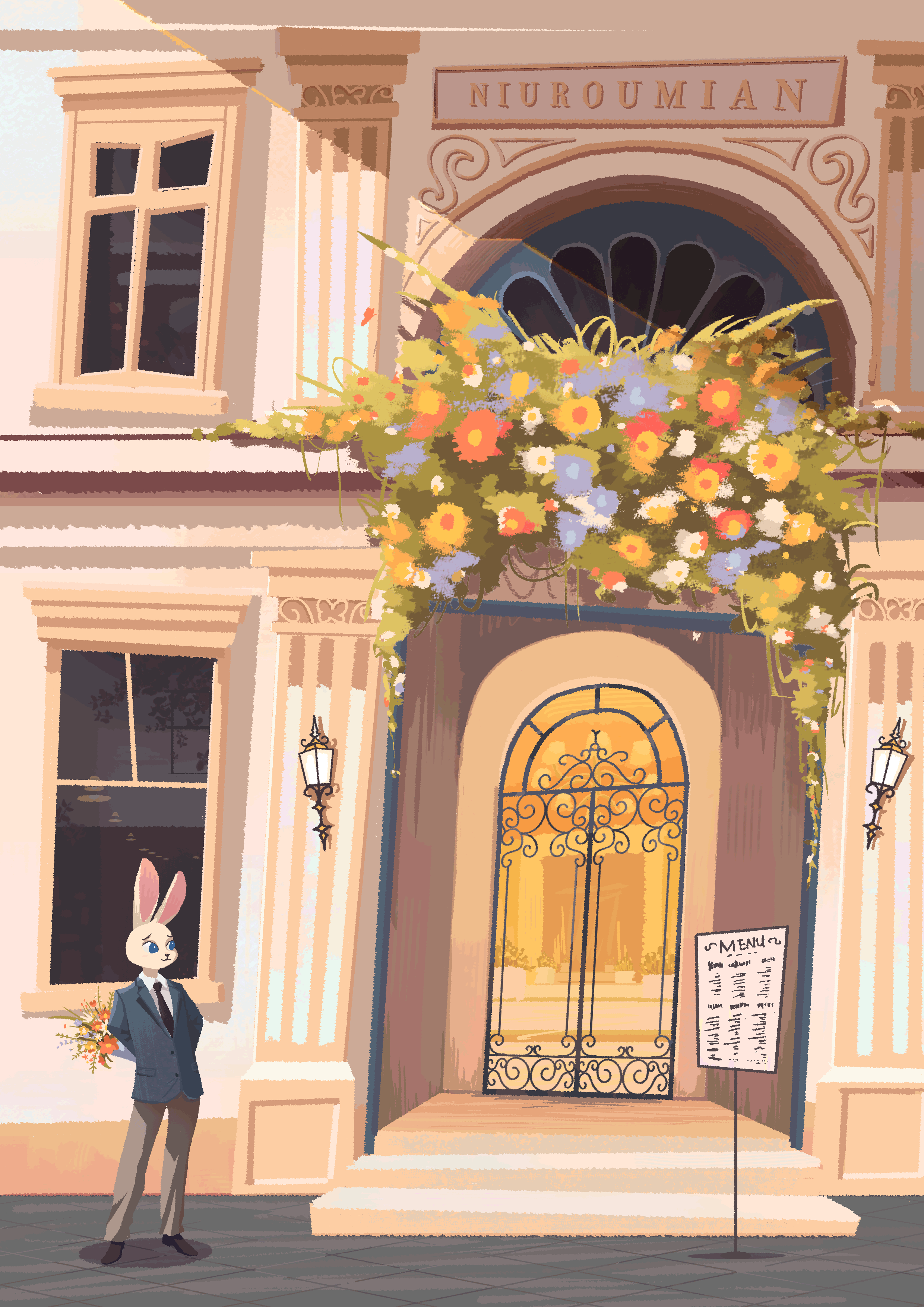 动态插画丨 RABBIT × SHOP系列 6P_猫的影子神经病-站酷ZCOOL
