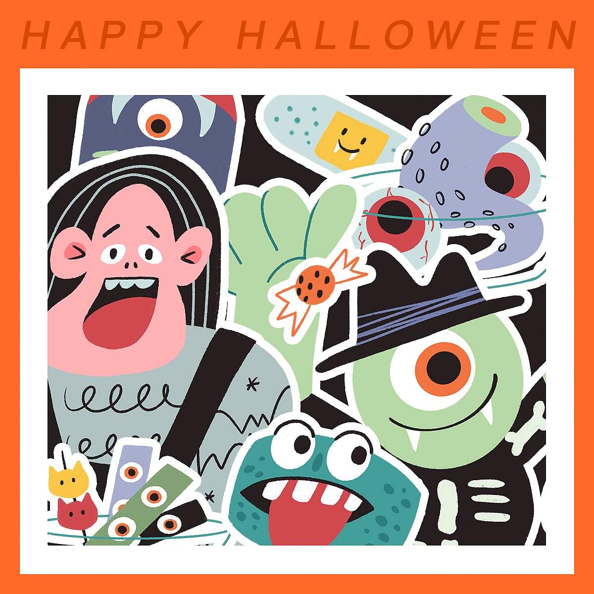 万圣节创意插画集（图ZMzIwMjMzMjk2） - 创作习作 - 站酷设计师波罗丹原创素材 - 站酷ZCOOL