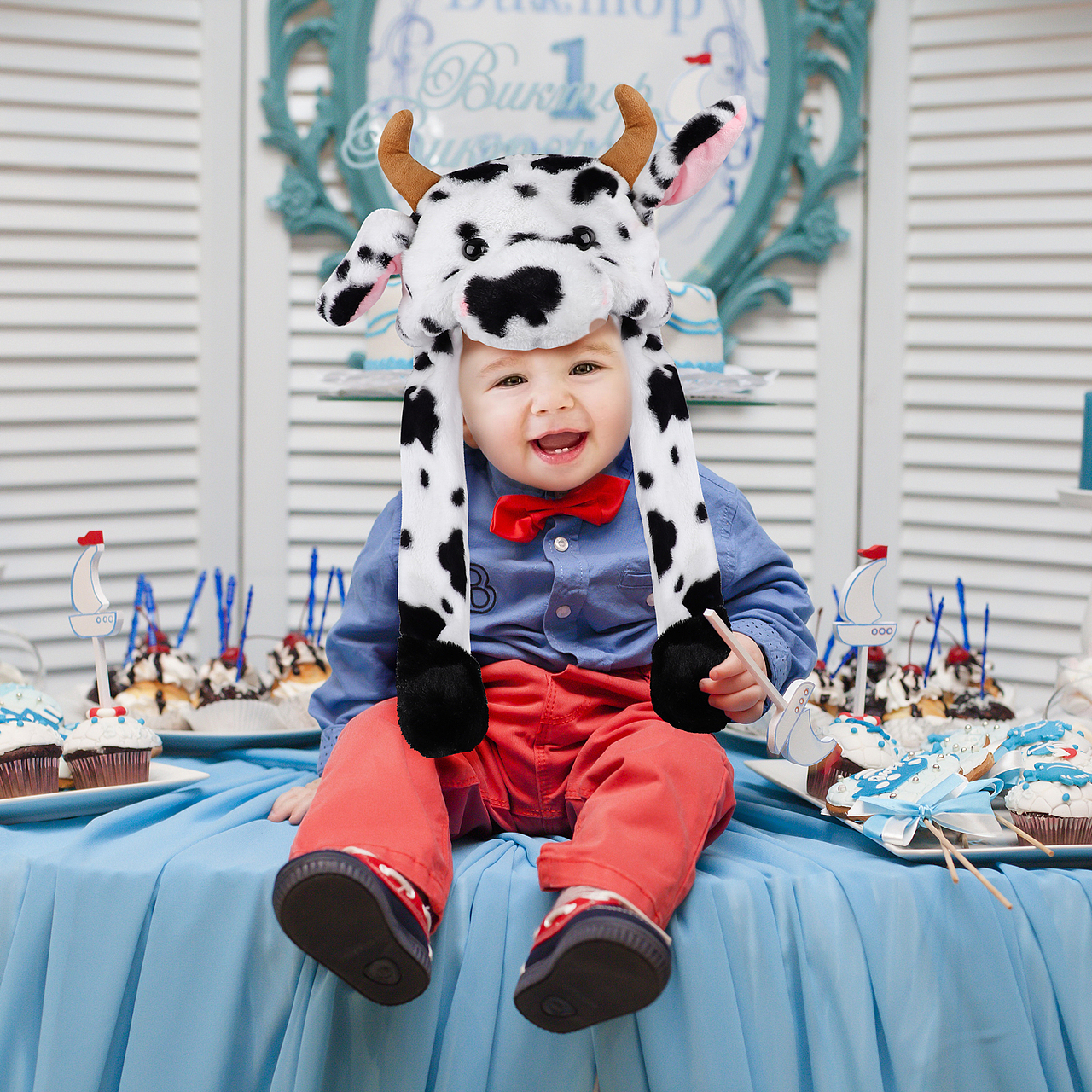 产品拍摄-亚马逊主图&A+-会动的奶牛帽子