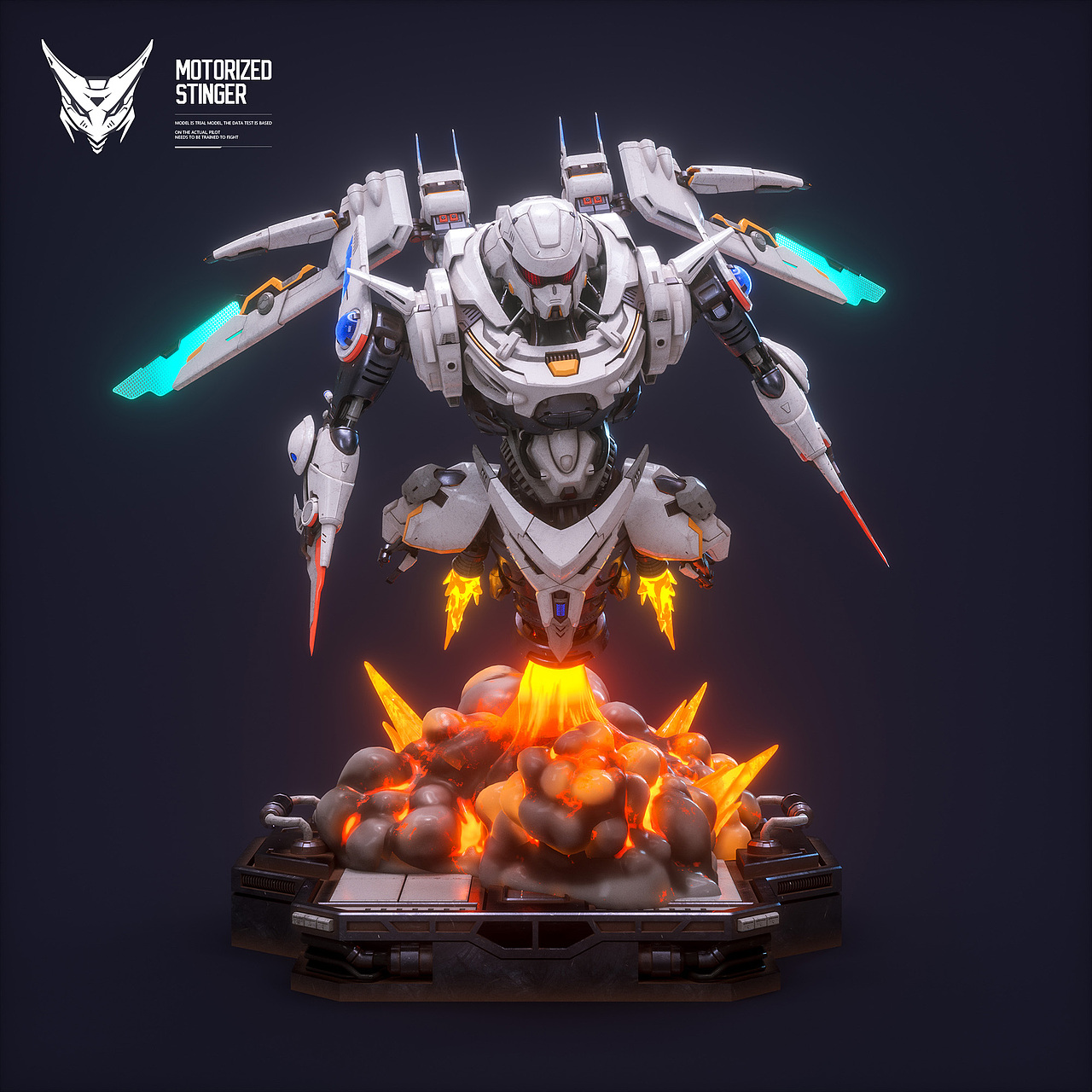 机动毒刺机型设计