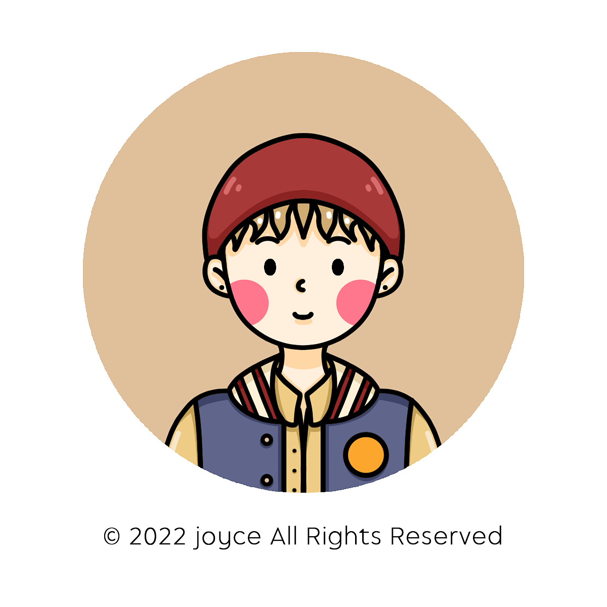 线条街头风彩色头像系列