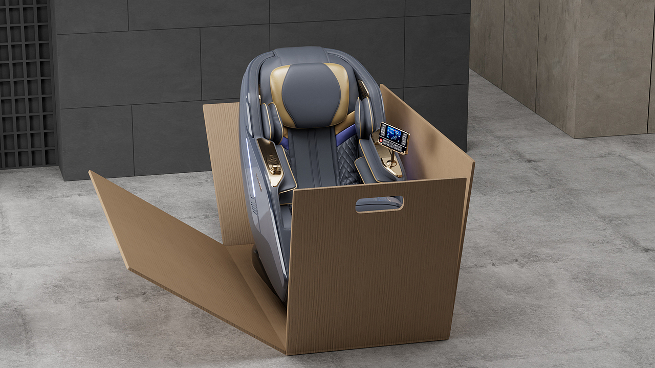 AUX-930按摩椅三維動(dòng)畫（圖ZMzYxMjM2MjUy） - 動(dòng)畫/影視 - 站酷設(shè)計(jì)師山山而川丨原創(chuàng)素材 - 站酷ZCOOL