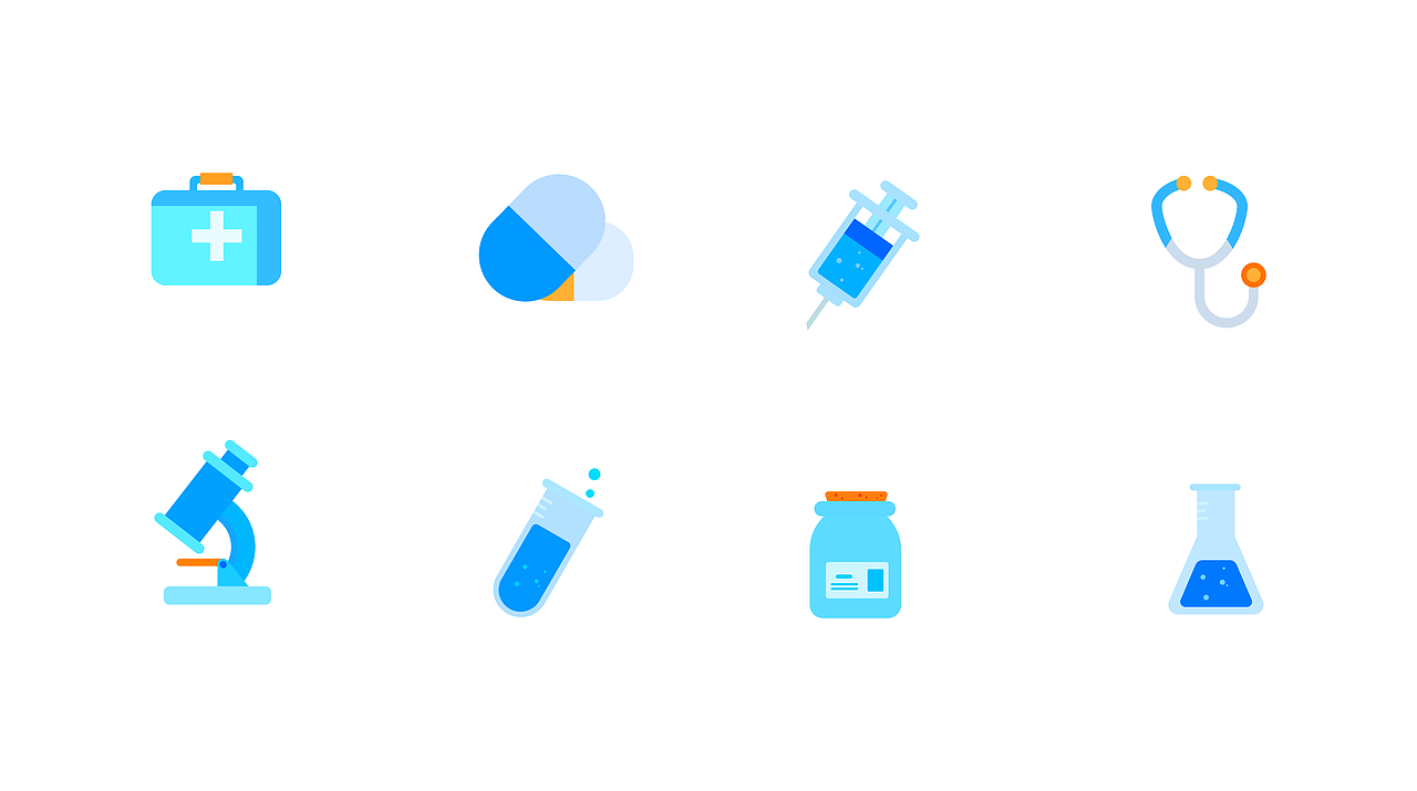 轻质感药品图标作品合集